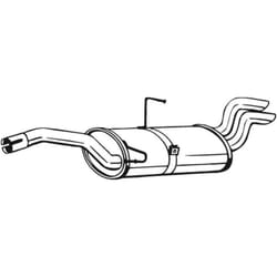 Silenziatore posteriore BOSAL 135-571