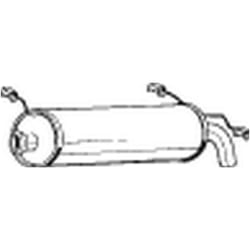 Silenziatore posteriore BOSAL 135-653