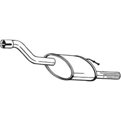 Silenziatore posteriore BOSAL 154-339