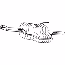 Silenziatore posteriore BOSAL 185-167