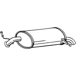 Silenziatore posteriore BOSAL 190-031