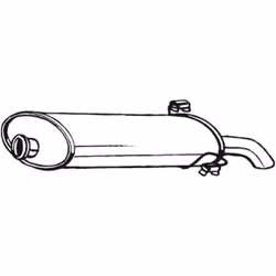 Silenziatore posteriore BOSAL 190-697