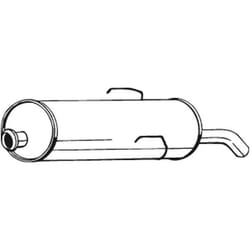 Silenziatore posteriore BOSAL 190-805