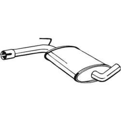Silenziatore centrale BOSAL 233-491