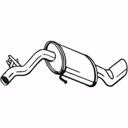 Silenziatore posteriore BOSAL 247-037