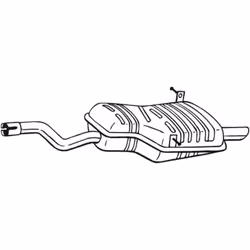 Silenziatore posteriore BOSAL 247-515