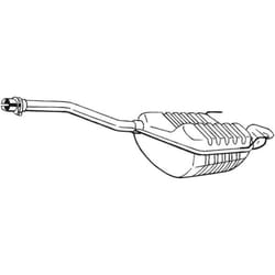 Silenziatore posteriore BOSAL 278-433