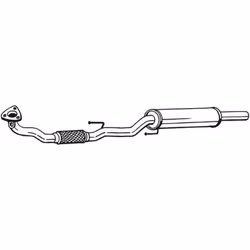 Silenziatore frontale BOSAL 280-413