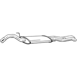 Silenziatore posteriore BOSAL 280-781