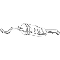 Silenziatore posteriore BOSAL 282-985
