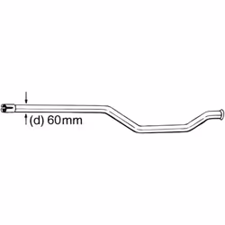 Tubo di riparazione, convertitore catalitico BOSAL 889-007