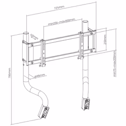 Oplite GTR S3/S8 Supporto per monitor di simulazione volo/corsa - Vista aggiuntiva 7