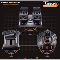 Thrustmaster T-16000M FCS Flight Pack Nero USB Joystick Analogico/Digitale MAC, PC - Vista aggiuntiva 8