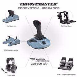 Thrustmaster TCA Quadrant Airbus Edition Nero, Blu Simulazione di Volo PC - Vista aggiuntiva 5