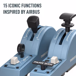 Thrustmaster TCA Quadrant Add-On Airbus Edition Nero, Blu Simulazione di Volo PC - Vista aggiuntiva 6