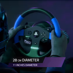 Thrustmaster T150 Force Feedback Nero, Blu USB Sterzo + Pedali PC, PlayStation 4, Playstation 3 - Vista aggiuntiva 7