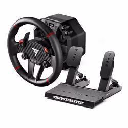 Thrustmaster T598, Sterzo + Pedali, PC, PlayStation 4, PlayStation 5, Unità diretta, Cablato, USB, Nero, Rosso