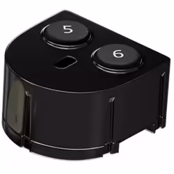 Thrustmaster eSwap Fighting module, PC, Xbox 360, Impugnature per joystick analogico, Nero, 1 pz, 133 mm, 50 mm