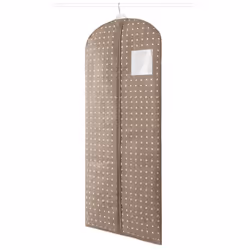 Coperchio di protezione per l'abbigliamento Rivoli colore marrone materiale polipropilene dimensioni 60 x 137 cm chiusura a z ...