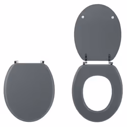 Wirquin 20717953 Coperchio rigido da WC Legno Grigio chiaro