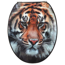 Wirquin 20719131 Coperchio rigido da WC Legno Nero, Multicolore