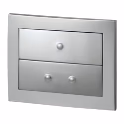 Piastra di comando EGAL two-touch mat chrome Imageo WIRQUIN riferimento 55719671Tipo di prodotto : Placca di comando per WC D ...
