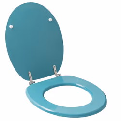 Wirquin 20721909 Seduta morbida per wc Legno Blu, Bianco