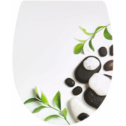 Wirquin 20722971 Sedile WC Marbella con freno di caduta, bianco