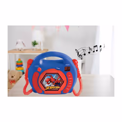 Lexibook Spiderman Lettore CD portatile Blu, Rosso - Vista aggiuntiva 2