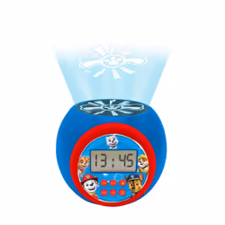 Lexibook Paw Patrol RL977PA, Sveglia digitale, Paw Patrol, Marshall,Rubble,Chase,Stella, Everest, Multicolore, Immagine, LCD