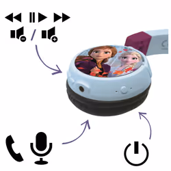 Lexibook HPBT010FZ cuffia e auricolare Cuffie Con cavo e senza cavo A Padiglione MUSICA Bluetooth Multicolore - Vista aggiuntiva 7