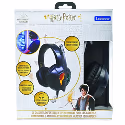 Lexibook Harry Potter HPG10HP cuffia e auricolare Cablato A Padiglione Gaming Nero - Vista aggiuntiva 5