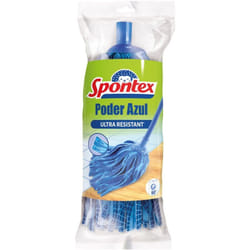 Spontex Fiocco Poder Azul, Fiocco a Frange in Tessuto non Tessuto, lavabile in lavatrice, su tutti i tipi di pavimenti