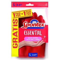 Guanti in lattice super sottili 2 paia taglia l - Spontex