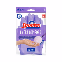 Spontex Extra Comfort, Lattice, Viola, Femmina, M, Cotone, Lavatrice