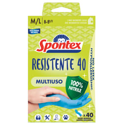 Spontex Guanto Nit Resistente 40pz M/L