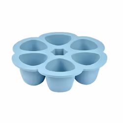 BEABA Silikonbehälter 6x90 ml Blu - Vista aggiuntiva 2