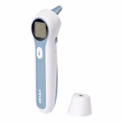 BEABA THERMOSPEED Termometro a rilevamento remoto Blu, Bianco Orecchio, Fronte Pulsanti