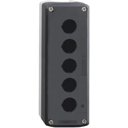 Schneider Electric - Pulsantiera vuota con 5 fori da 22mm IK03 IP65 in plastica Schneider XALD05
