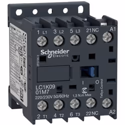 Dettagli tecnici Contenuto 1 pz. Tipo prodotto Contattore di potenza Contattore di potenza, 3P+ 1O, 4kW/400 V/AC3, 9 A, Bobin ...