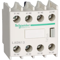Schneider Electric - Contatti ausiliari aggancio frontale 4 nc per LC1D09-32 Telemecanique LADN04
