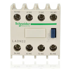 Schneider Electric - schneider LADN22 - Blocco contatti ausiliari TeSys - 2NO + 2NC - Morsetti a vite