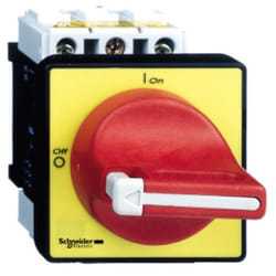 Schneider Electric VCF02 interruttore elettrico Interruttore rotante 3P Nero, Rosso, Giallo