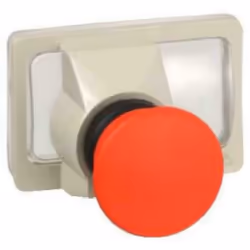 ARRESTO SEMPLICE A FUNGO ACCESSORIO Pulsante arresto d'emergenza a fungo diametro 40 mm per cassette, ad impulsoCaratteristic ...