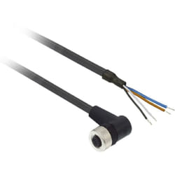 Schneider Electric - Scneider connettore con cavo 5mt m12 90° 4 poli xzcp1241l5