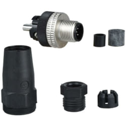 Schneider Electric - Schneider connettore con morsetti m12 maschio dritto 5 pin xzcc12mdm50b