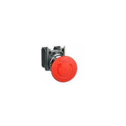 Schneider Electric - schneider XB4BS8445 - Pulsante arresto emergenza Ø22 testa fungo Ø40 rosso sblocco a rotazione 1NO+1NC