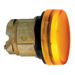 Schneider Electric - Schneider testa lampada con gemma liscia per lampada spia gialla zb4bv05
