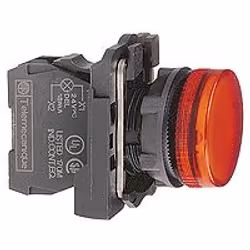 Schneider Electric XB5AVM4, Rosso, IP66, 230-240 V, 2,2 cm