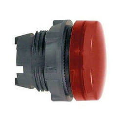 Schneider testa con gemma liscia per lampada spia rossa led zb5av043